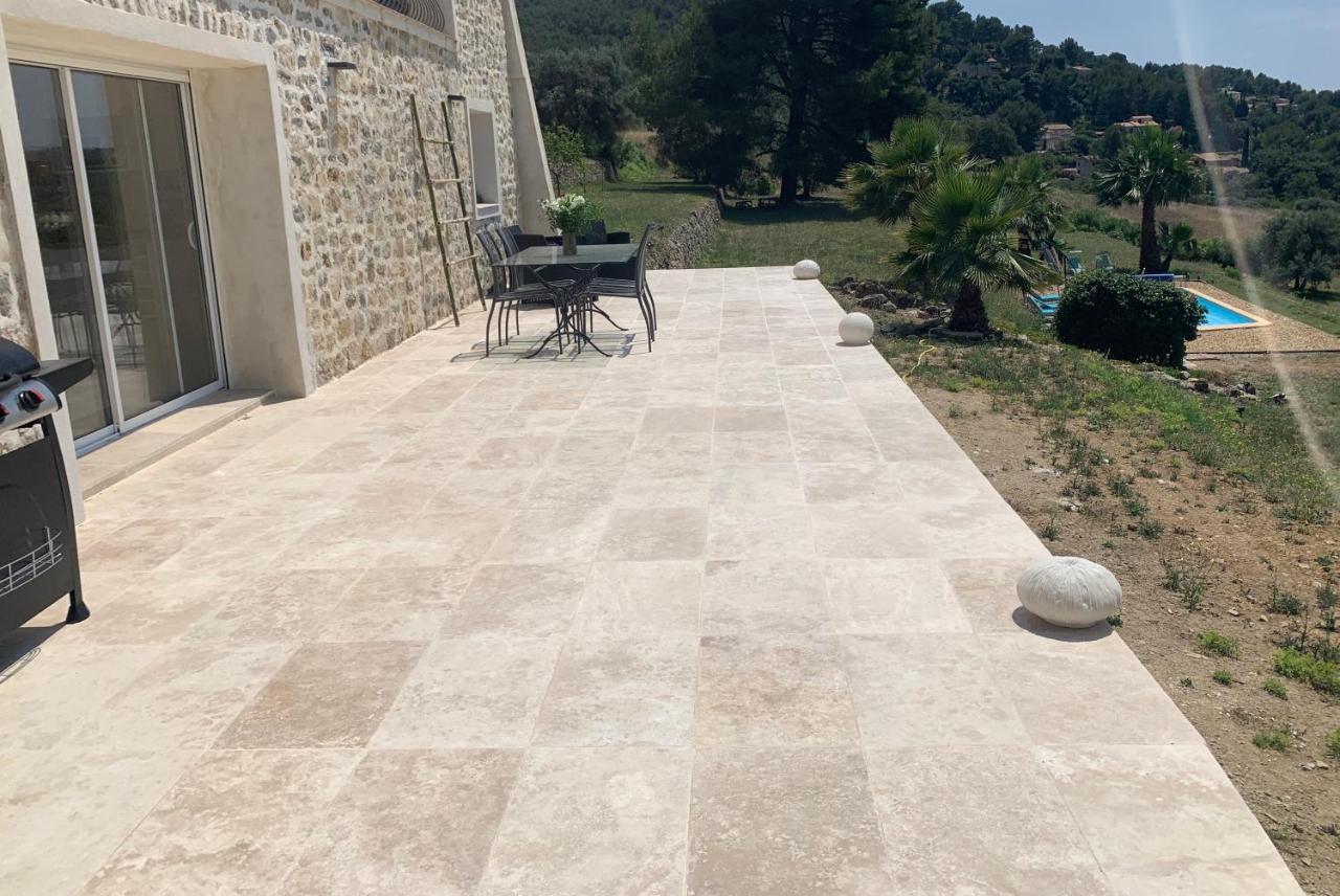 La Venturonne Appartement Neuf Rez De Jardin 45 M2 Vue Mer Et Vignes 10 Mn Des Plages ル・ボーセ エクステリア 写真